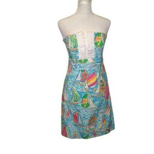Lily Pulitzer Multicolor Strapless Dress | 4